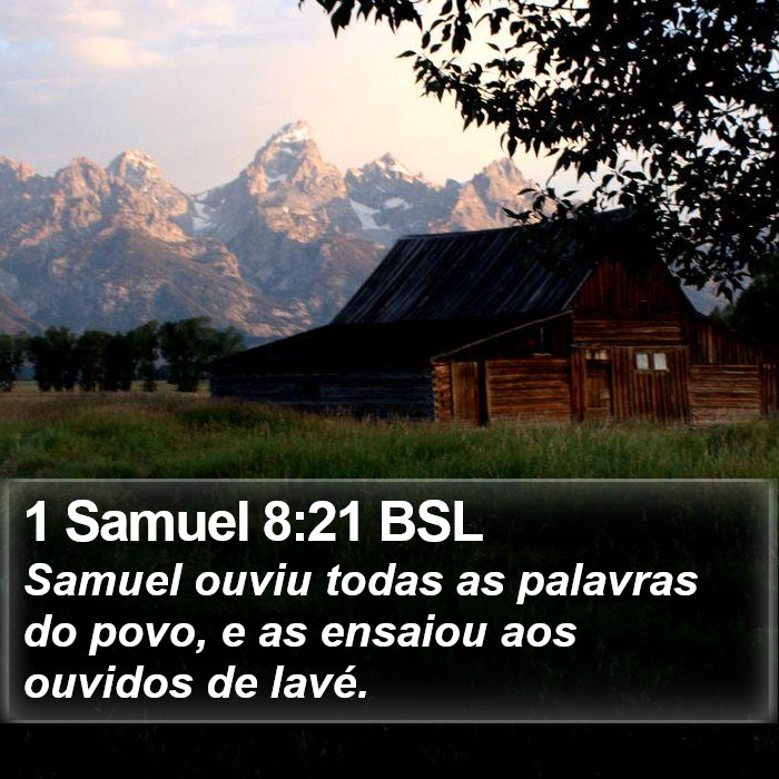 1 Samuel 8:21 BSL Bible Study