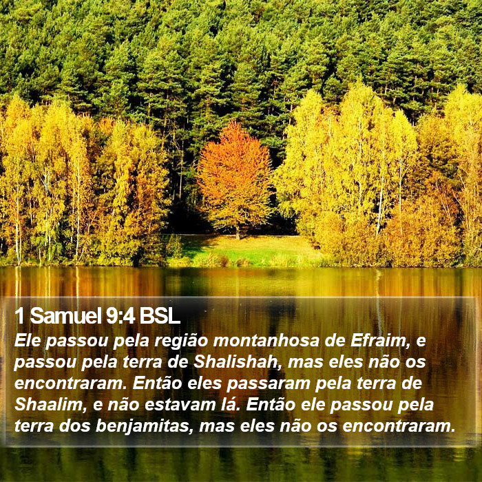 1 Samuel 9:4 BSL Bible Study