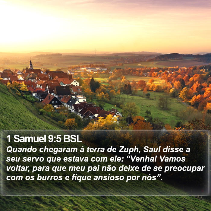 1 Samuel 9:5 BSL Bible Study