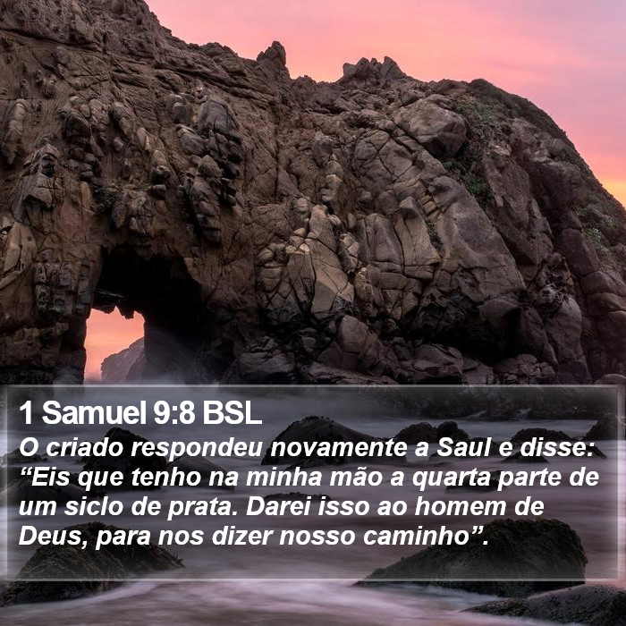 1 Samuel 9:8 BSL Bible Study