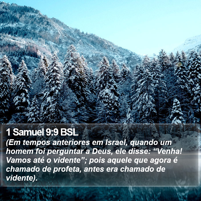 1 Samuel 9:9 BSL Bible Study