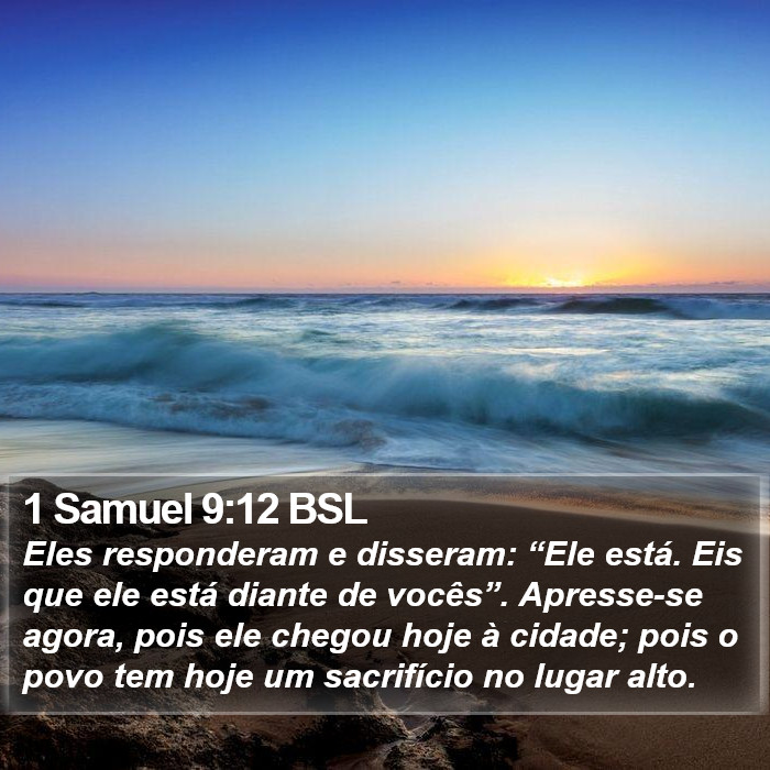 1 Samuel 9:12 BSL Bible Study