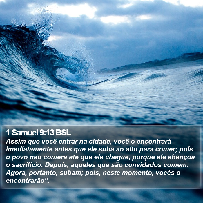 1 Samuel 9:13 BSL Bible Study