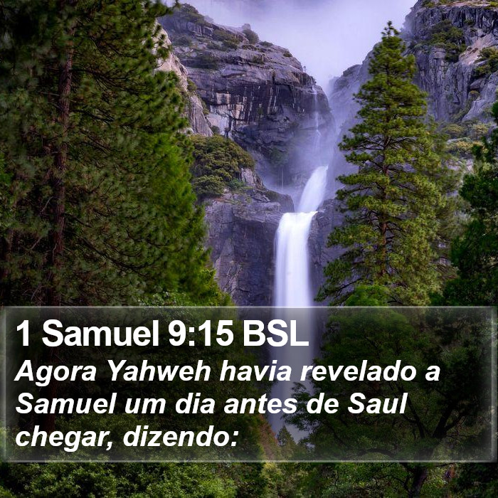 1 Samuel 9:15 BSL Bible Study