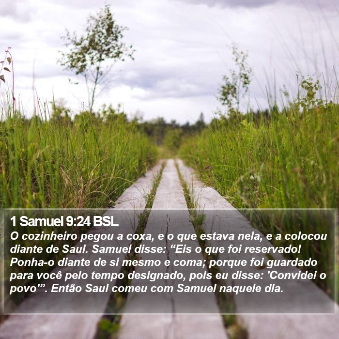1 Samuel 9:24 BSL Bible Study