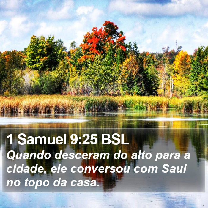 1 Samuel 9:25 BSL Bible Study