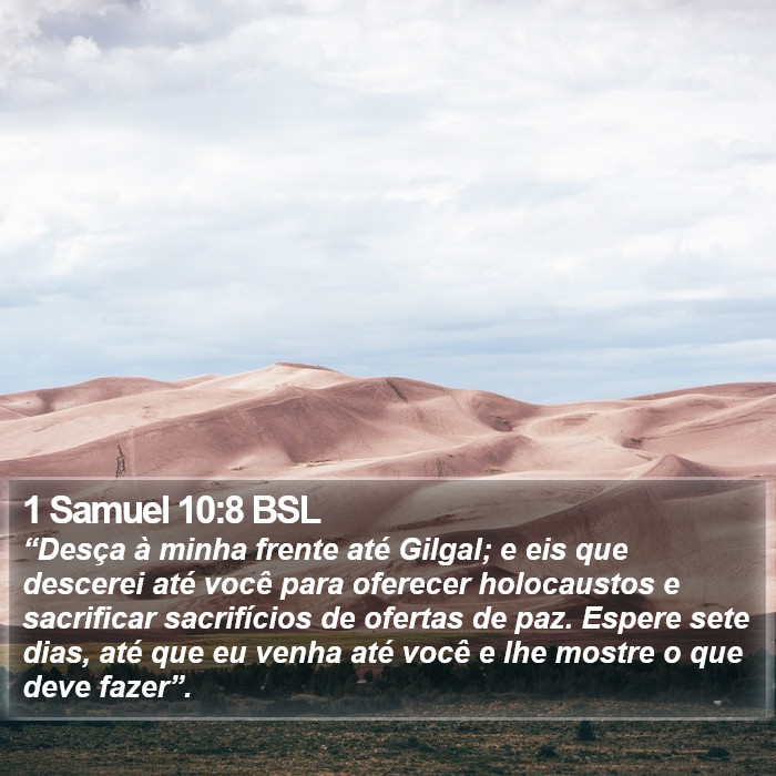 1 Samuel 10:8 BSL Bible Study