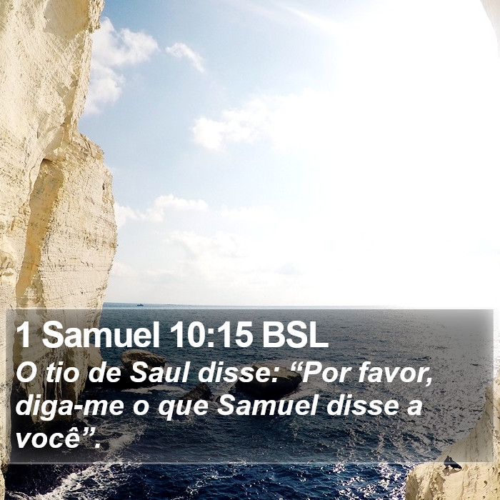 1 Samuel 10:15 BSL Bible Study