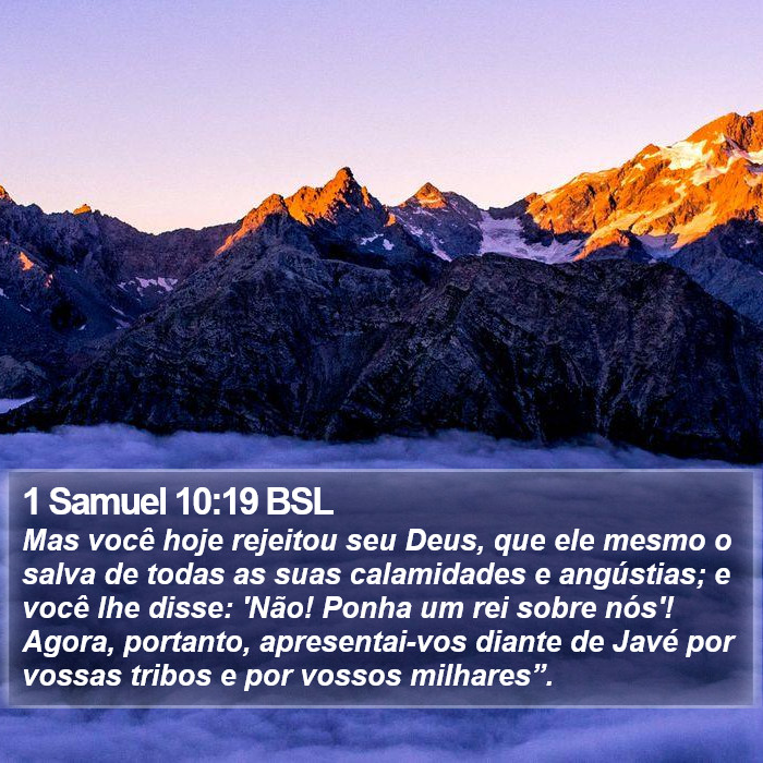 1 Samuel 10:19 BSL Bible Study