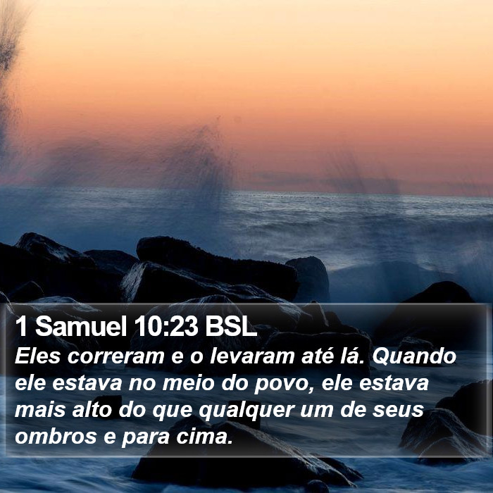 1 Samuel 10:23 BSL Bible Study