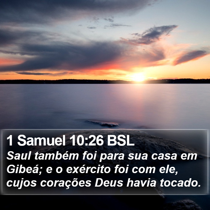1 Samuel 10:26 BSL Bible Study