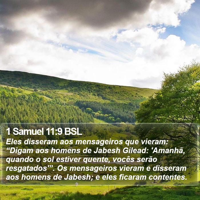 1 Samuel 11:9 BSL Bible Study
