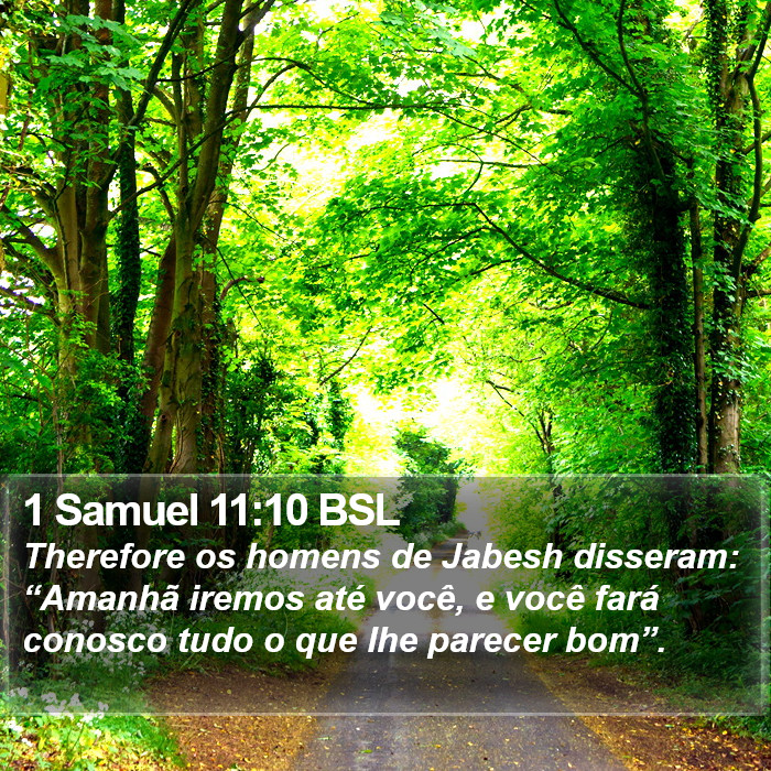1 Samuel 11:10 BSL Bible Study