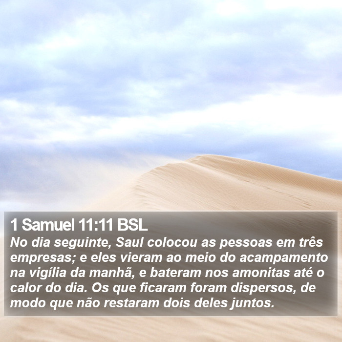 1 Samuel 11:11 BSL Bible Study