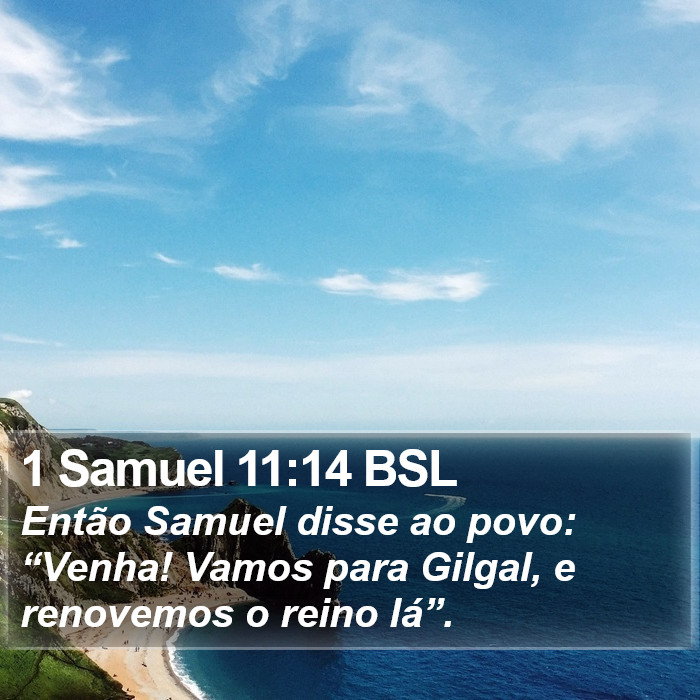 1 Samuel 11:14 BSL Bible Study