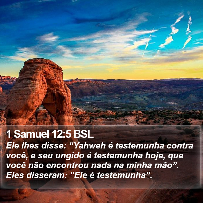 1 Samuel 12:5 BSL Bible Study