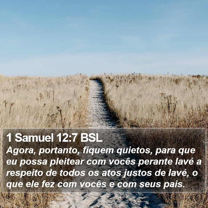 1 Samuel 12:7 BSL Bible Study