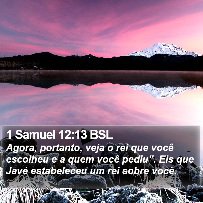 1 Samuel 12:13 BSL Bible Study