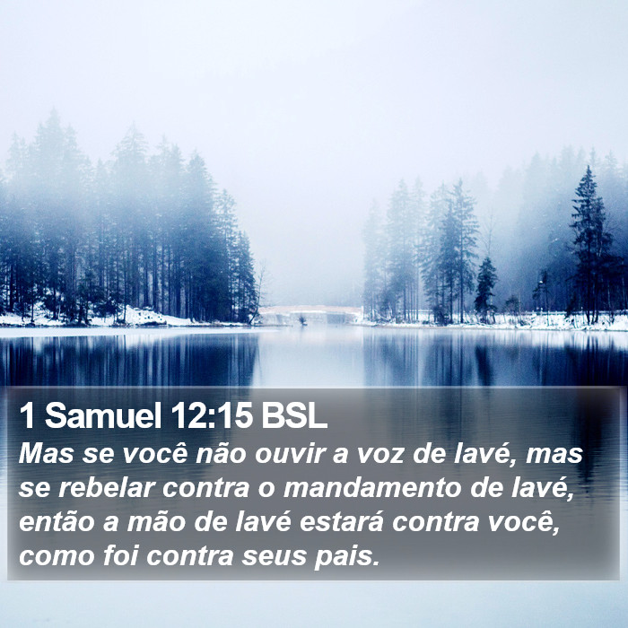 1 Samuel 12:15 BSL Bible Study