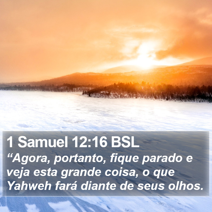 1 Samuel 12:16 BSL Bible Study