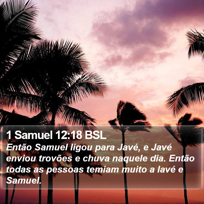 1 Samuel 12:18 BSL Bible Study