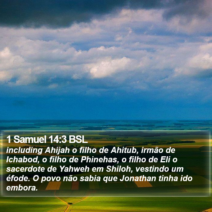 1 Samuel 14:3 BSL Bible Study