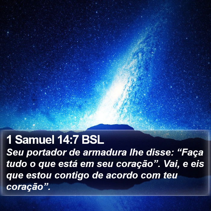 1 Samuel 14:7 BSL Bible Study