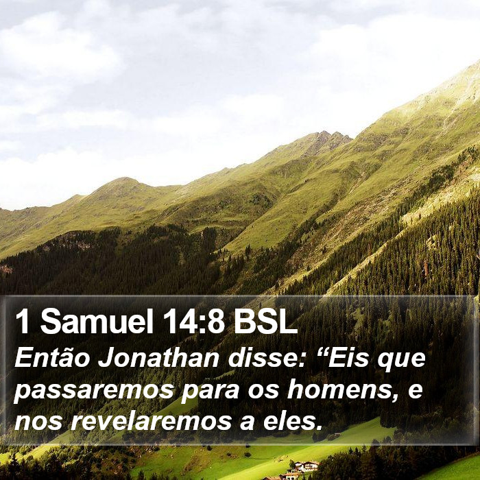 1 Samuel 14:8 BSL Bible Study