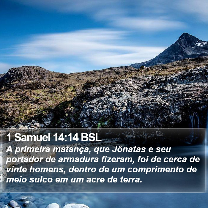 1 Samuel 14:14 BSL Bible Study