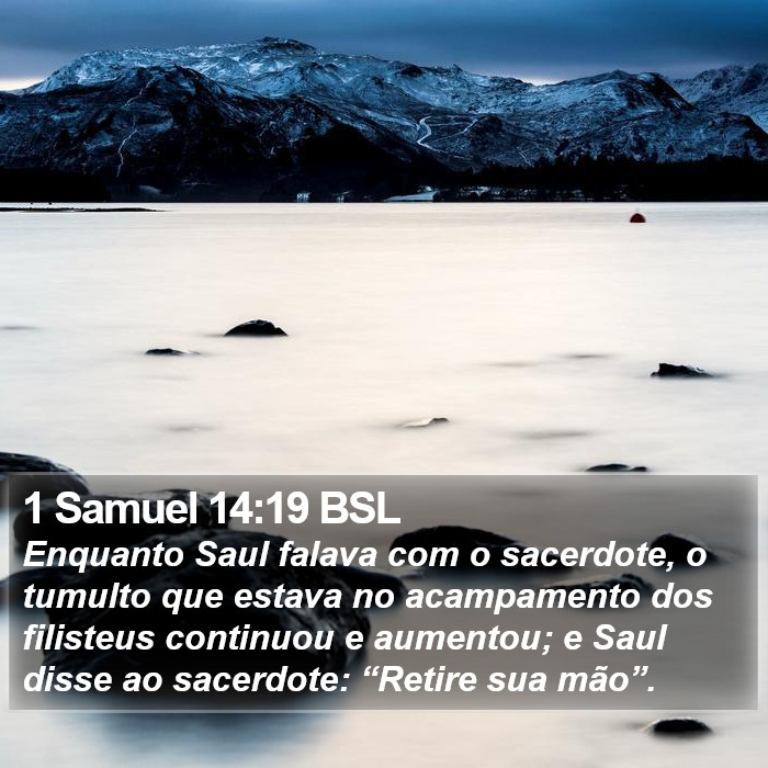 1 Samuel 14:19 BSL Bible Study