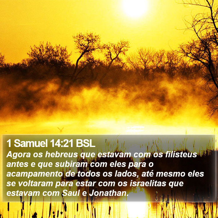 1 Samuel 14:21 BSL Bible Study