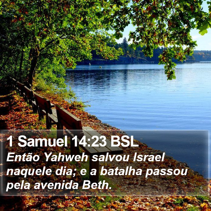 1 Samuel 14:23 BSL Bible Study