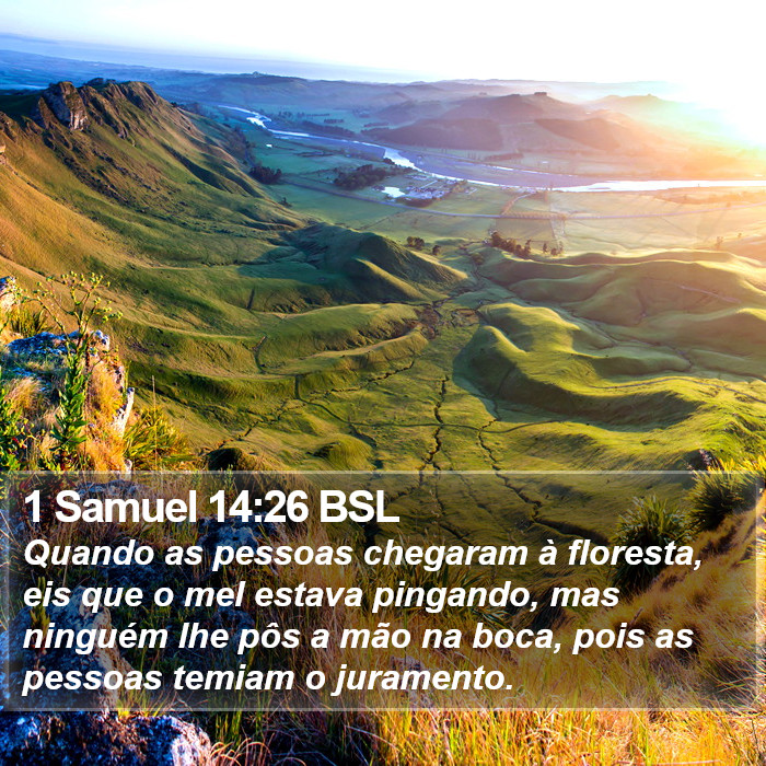 1 Samuel 14:26 BSL Bible Study