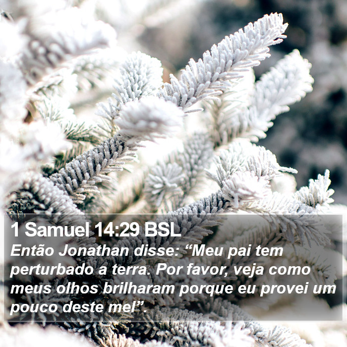 1 Samuel 14:29 BSL Bible Study