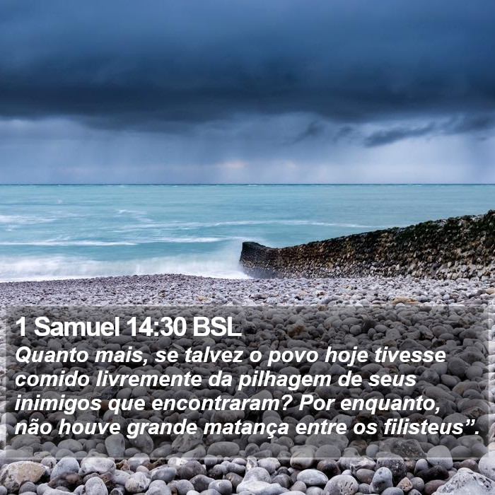 1 Samuel 14:30 BSL Bible Study