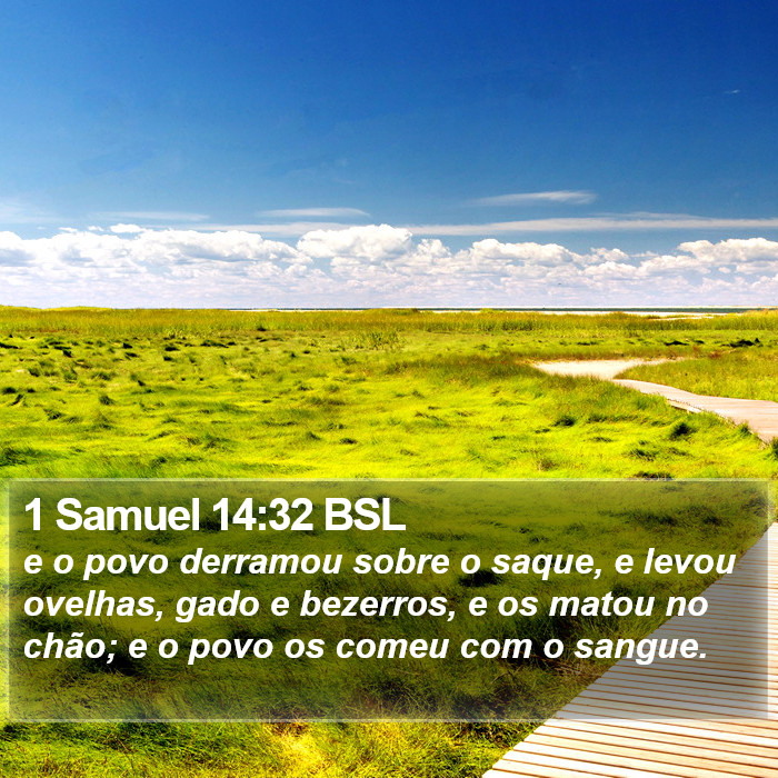 1 Samuel 14:32 BSL Bible Study