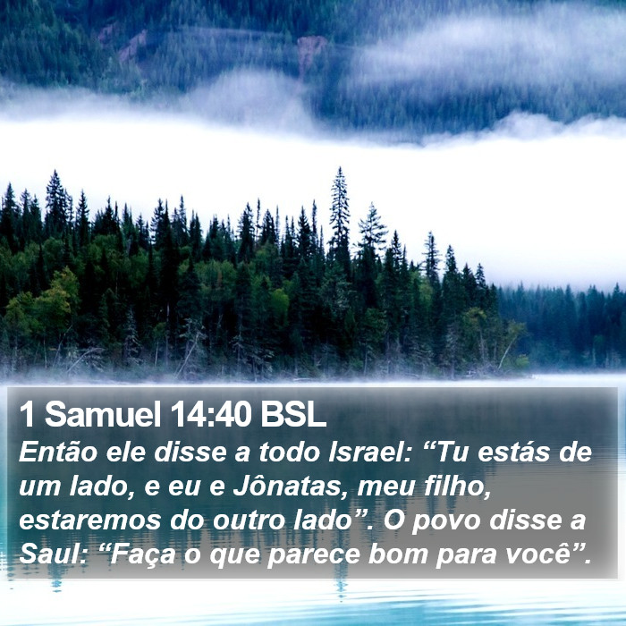 1 Samuel 14:40 BSL Bible Study