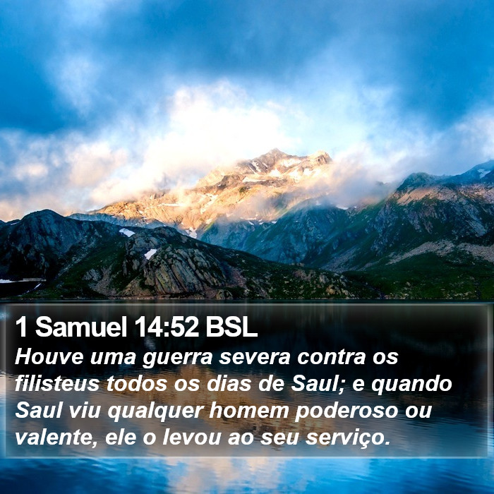 1 Samuel 14:52 BSL Bible Study