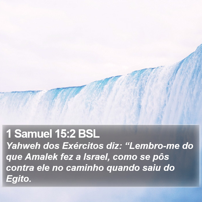 1 Samuel 15:2 BSL Bible Study