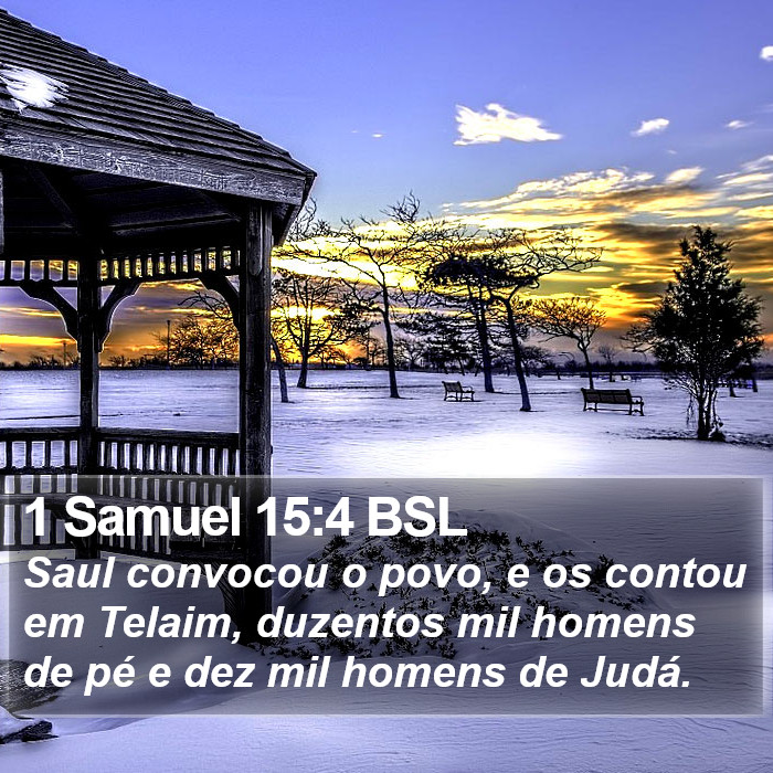 1 Samuel 15:4 BSL Bible Study