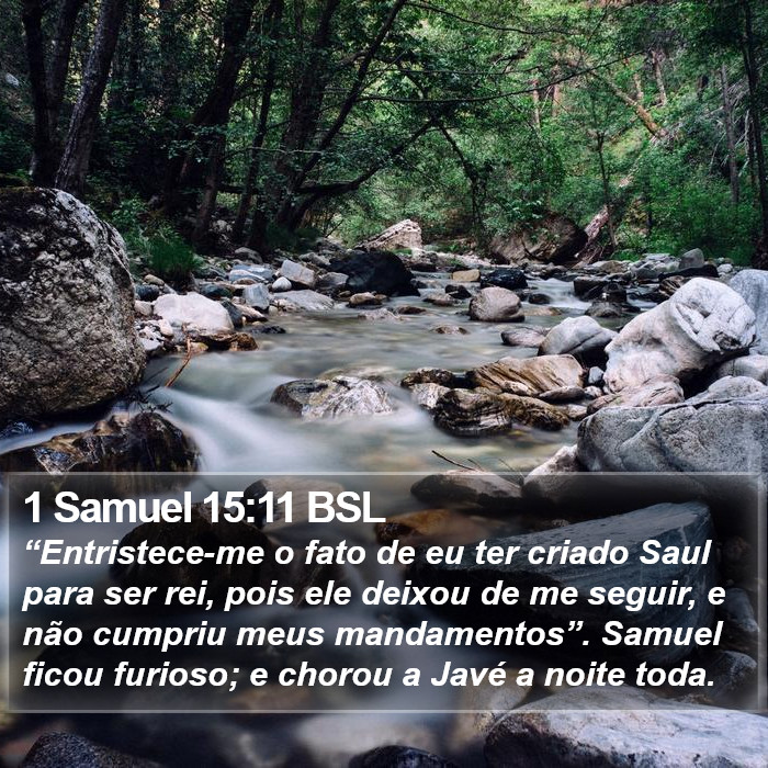 1 Samuel 15:11 BSL Bible Study