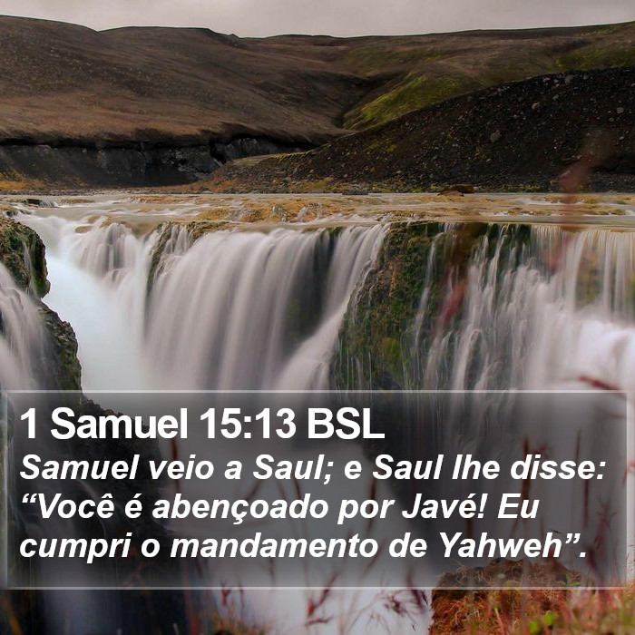 1 Samuel 15:13 BSL Bible Study