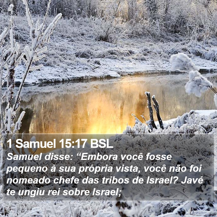 1 Samuel 15:17 BSL Bible Study