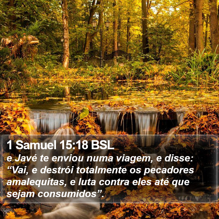 1 Samuel 15:18 BSL Bible Study