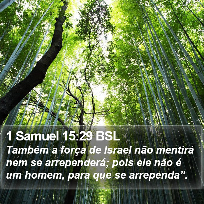 1 Samuel 15:29 BSL Bible Study