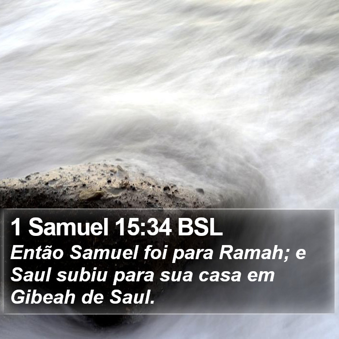 1 Samuel 15:34 BSL Bible Study