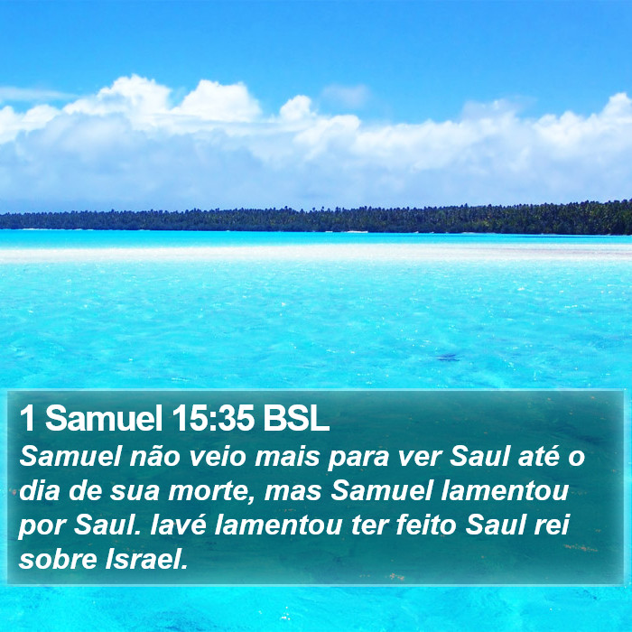 1 Samuel 15:35 BSL Bible Study