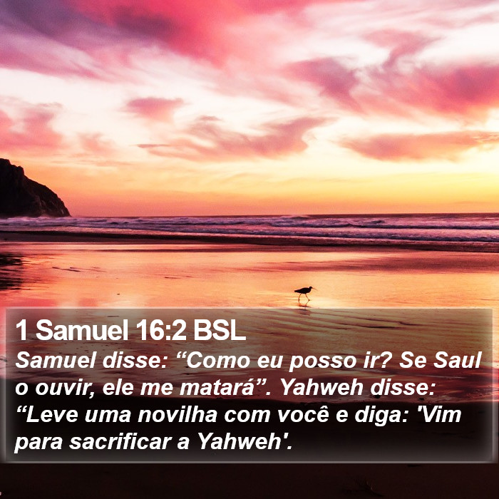 1 Samuel 16:2 BSL Bible Study