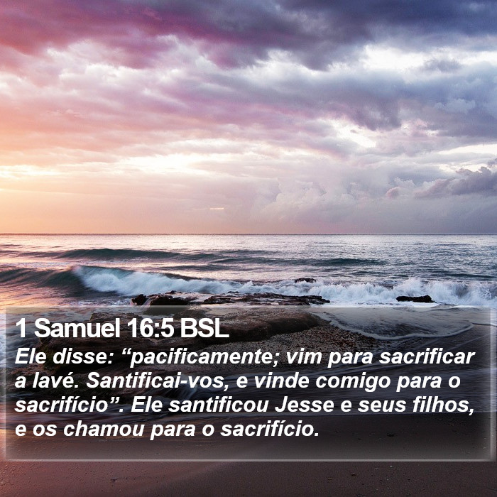 1 Samuel 16:5 BSL Bible Study