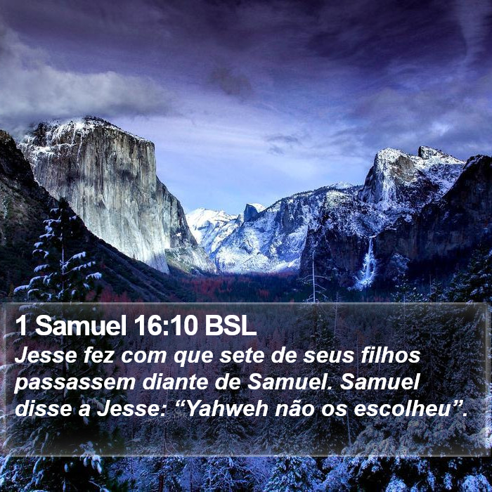 1 Samuel 16:10 BSL Bible Study